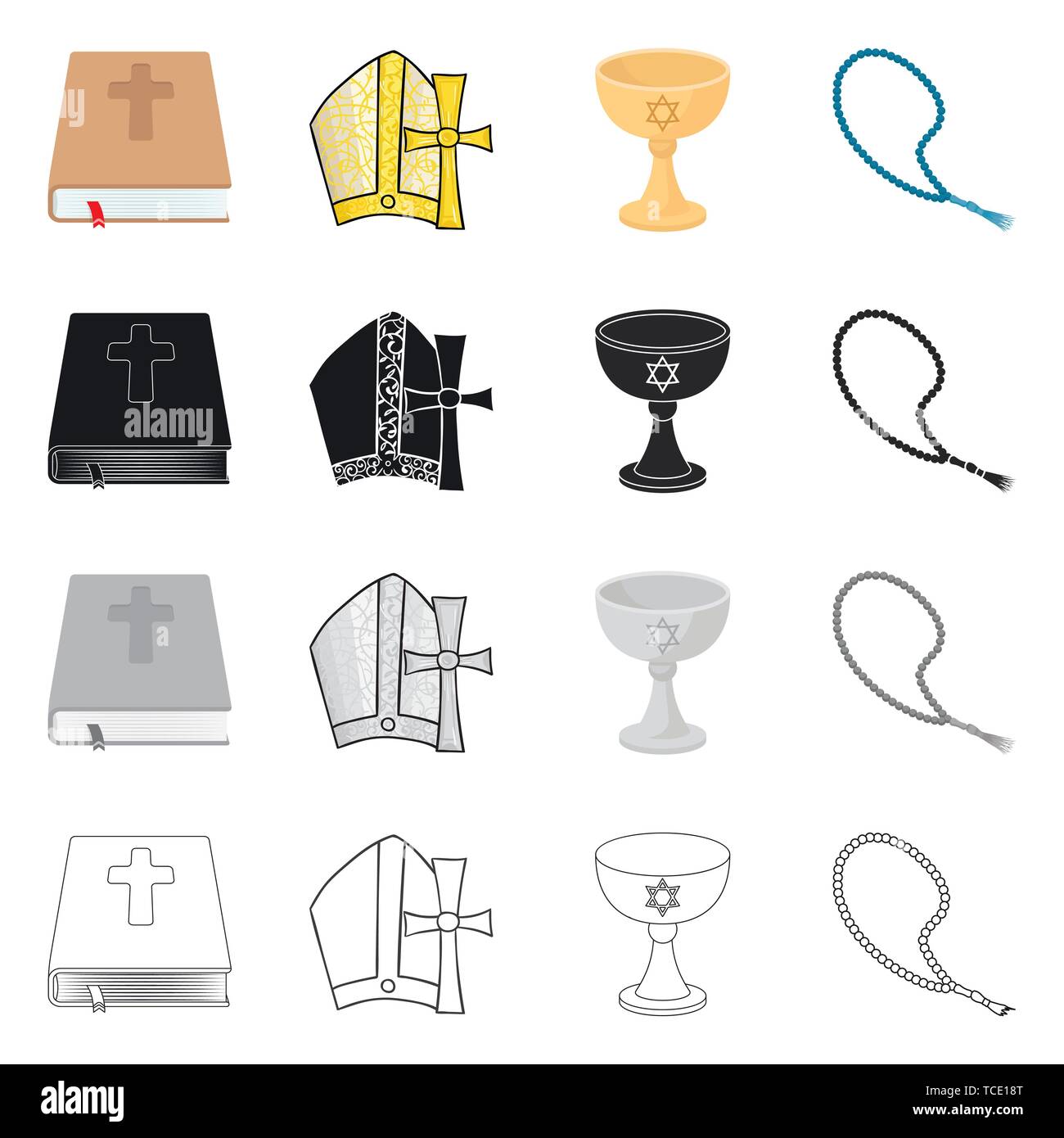 Bibel, Kreuz, Schüssel, Rosenkranz, Christian, mittelalterliche, Farbe, Raupe, Kruzifix, leer, Katholiken, Baptisten, Vintage, Essen, Halskette, Abdeckung, reich verzierte, Container, glauben, Buch, Kunst, glänzend, Symbol, Perlen, Evangelium, Tattoo, Suppe, Kapitel, Celtic, Religion, islamischen, Heilige, Ornament, Muslim, Reihen, Rahmen, Kerze, Attribut, Gold, Silber, Design, Dekoration, Set, Vector, Icon, Illustration, isoliert, Sammlung, Element, Grafik, Vektor, Vektoren, Stock Vektor