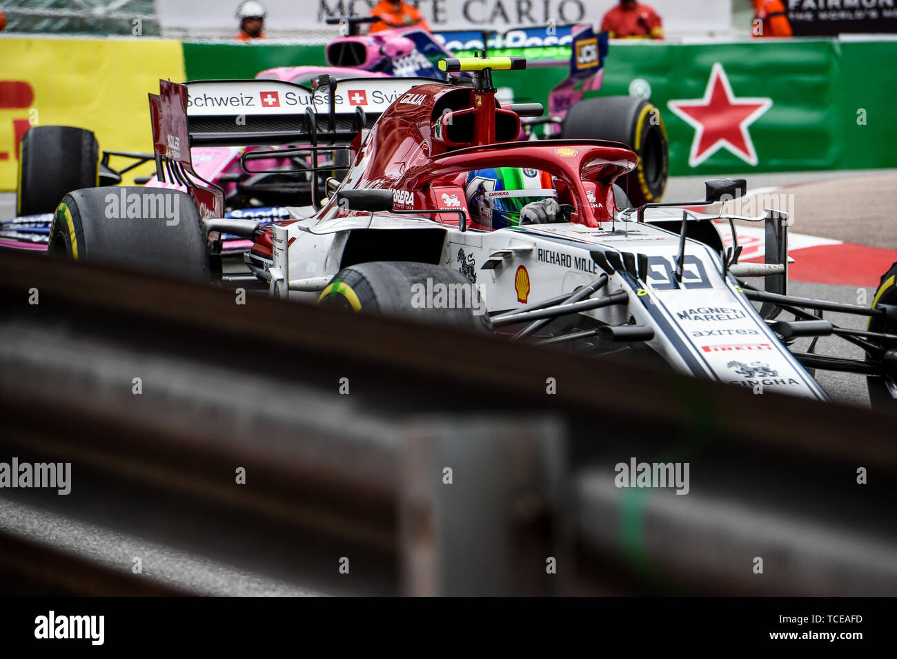 Monte Carlo / Monaco - 23/05/2019 - 99 Antonio Giovinazzi (ITA, Alfa Romeo, C38) während des RP2 vor der 2019 beim Grand Prix von Monaco Stockfoto
