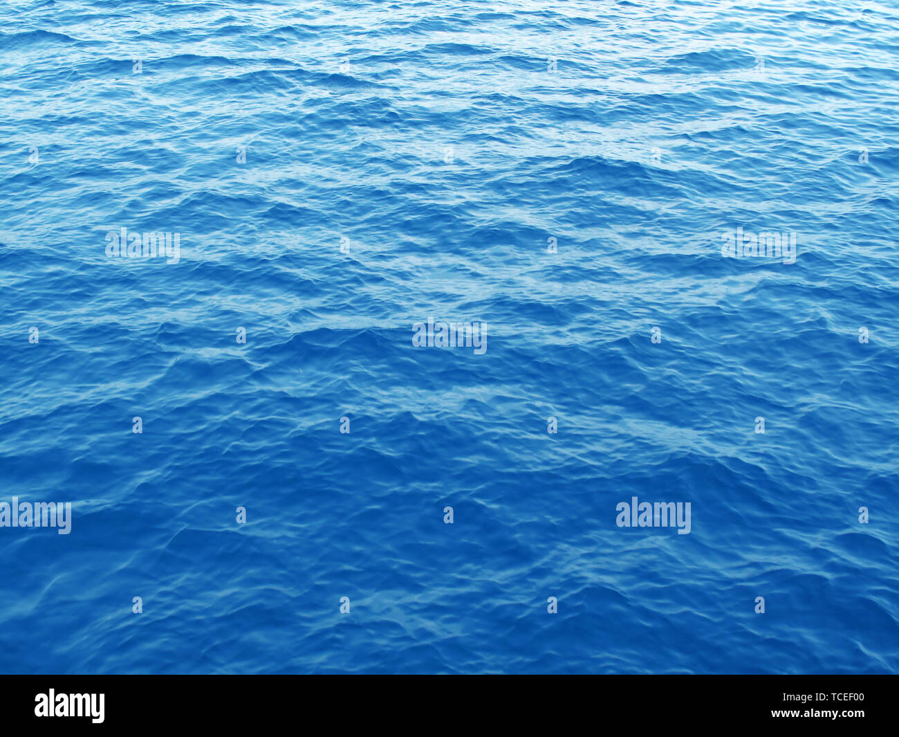 blaues Meer-Wasser-Hintergrund Stockfoto