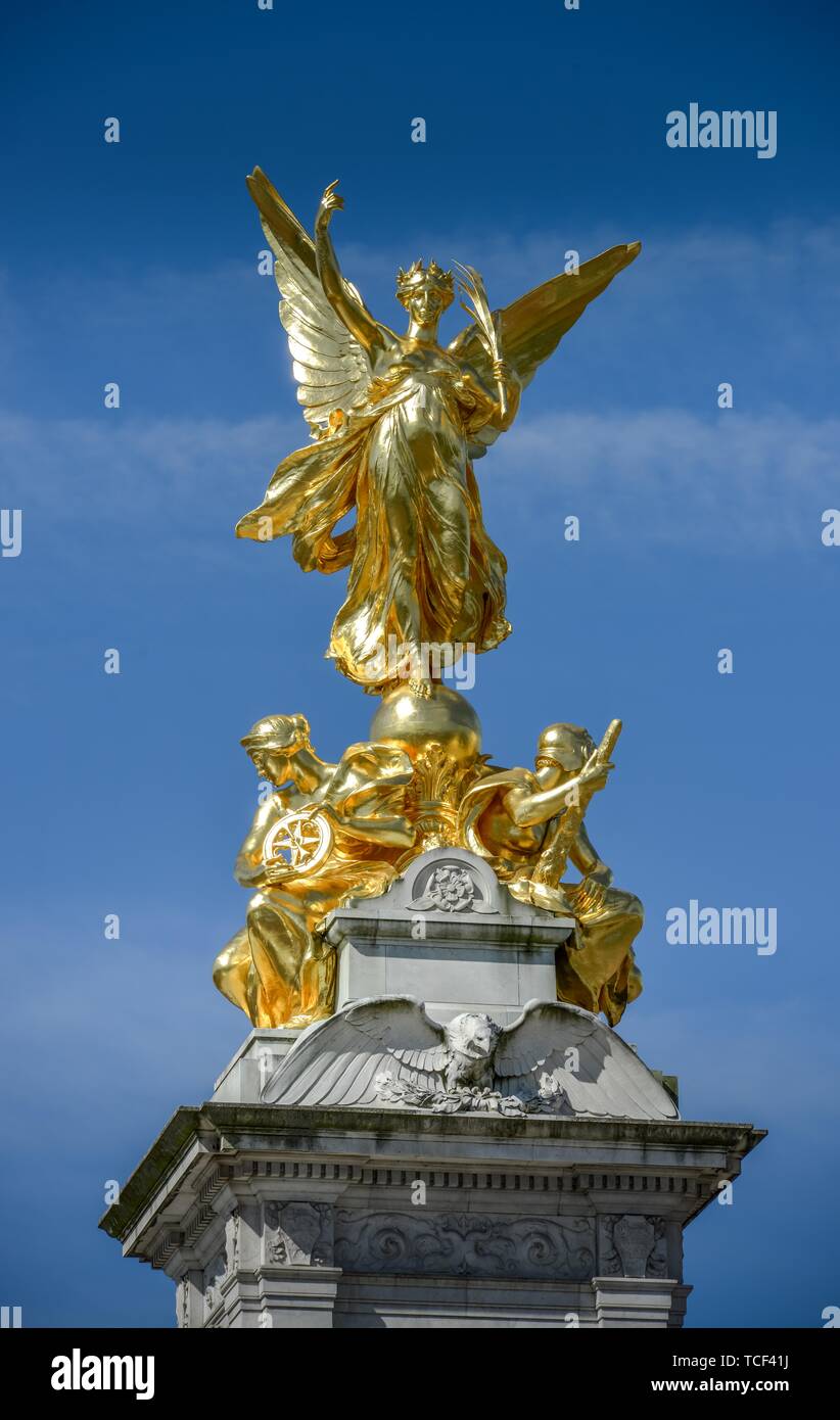 Queen Victoria Memorial, Westminster, London, England, Großbritannien Stockfoto