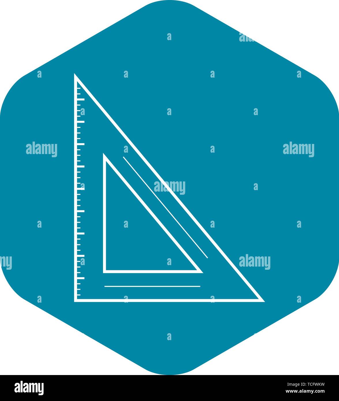 Winkel, Lineal, outline Style Stock Vektor