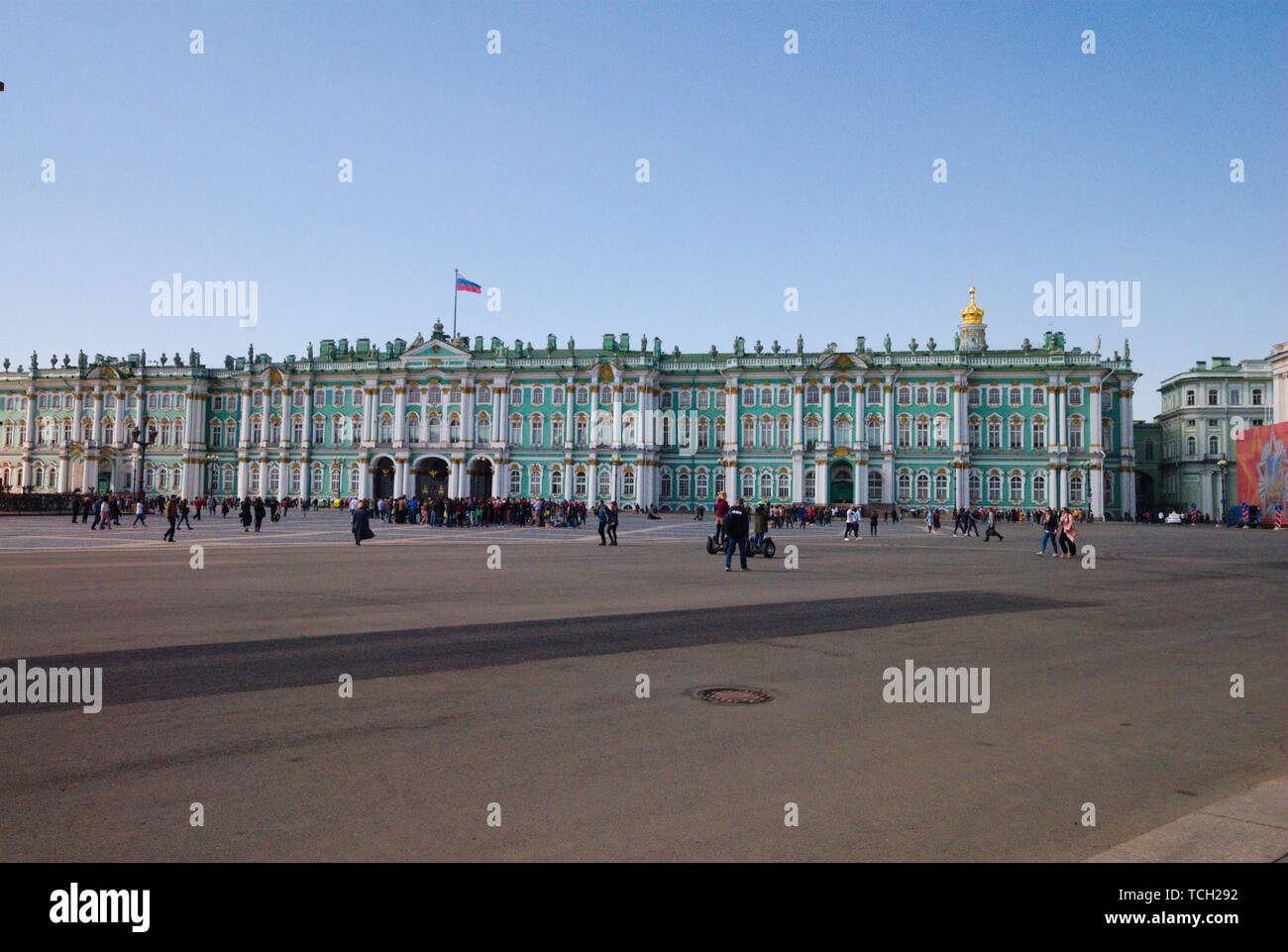 Der Winterpalast von Peter dem Ersten, Teil der staatlichen Eremitage, Sankt Petersburg, Russland Stockfoto