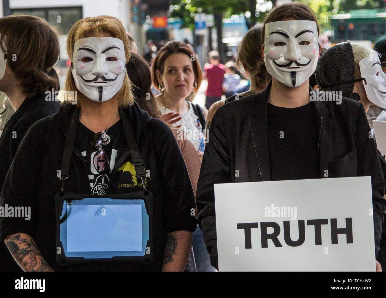 Hacktivist Anonymous activist -Fotos und -Bildmaterial in hoher Auflösung – Alamy