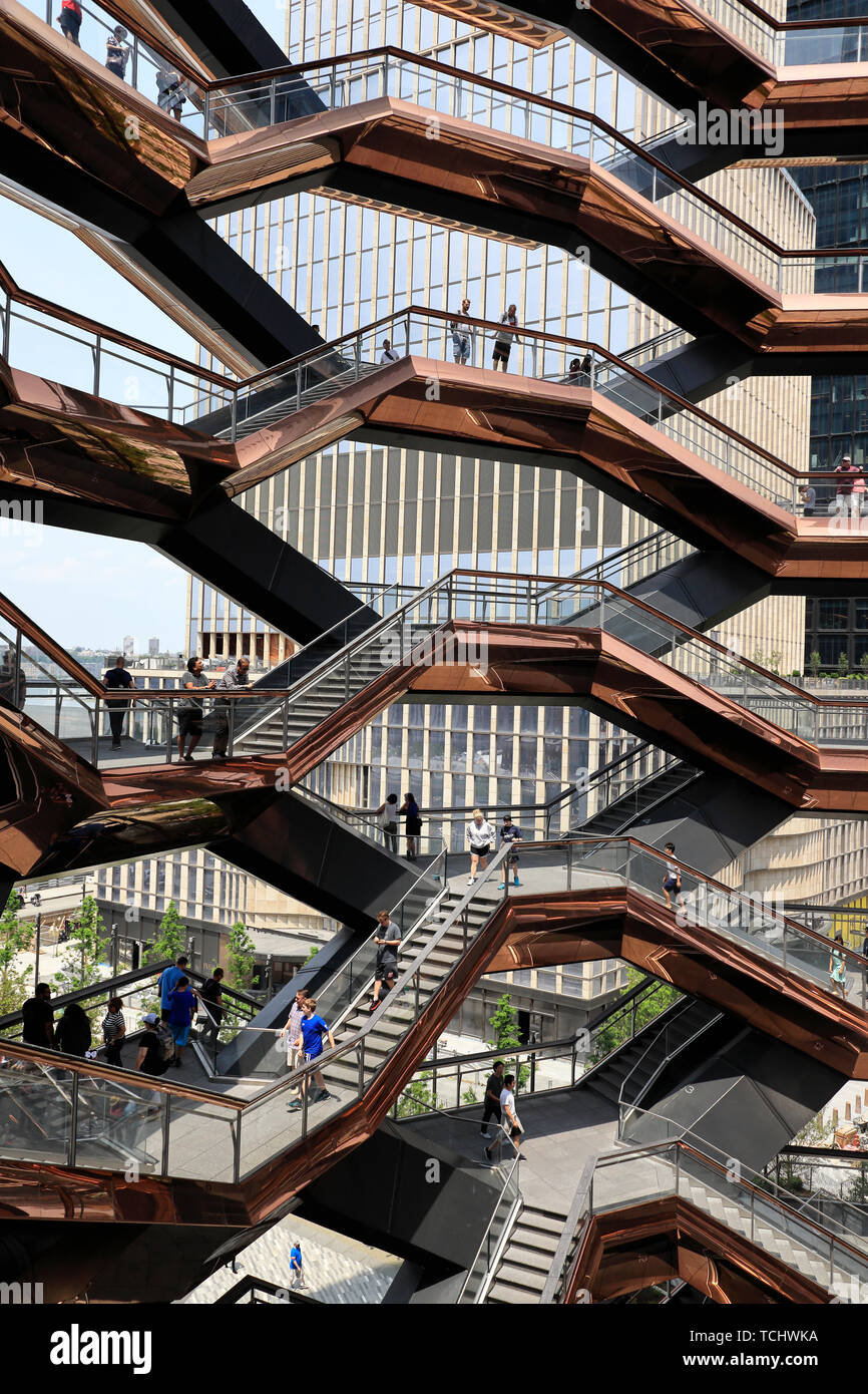 Das Schiff in Hudson Yards in der West Side von Manhattan. New York