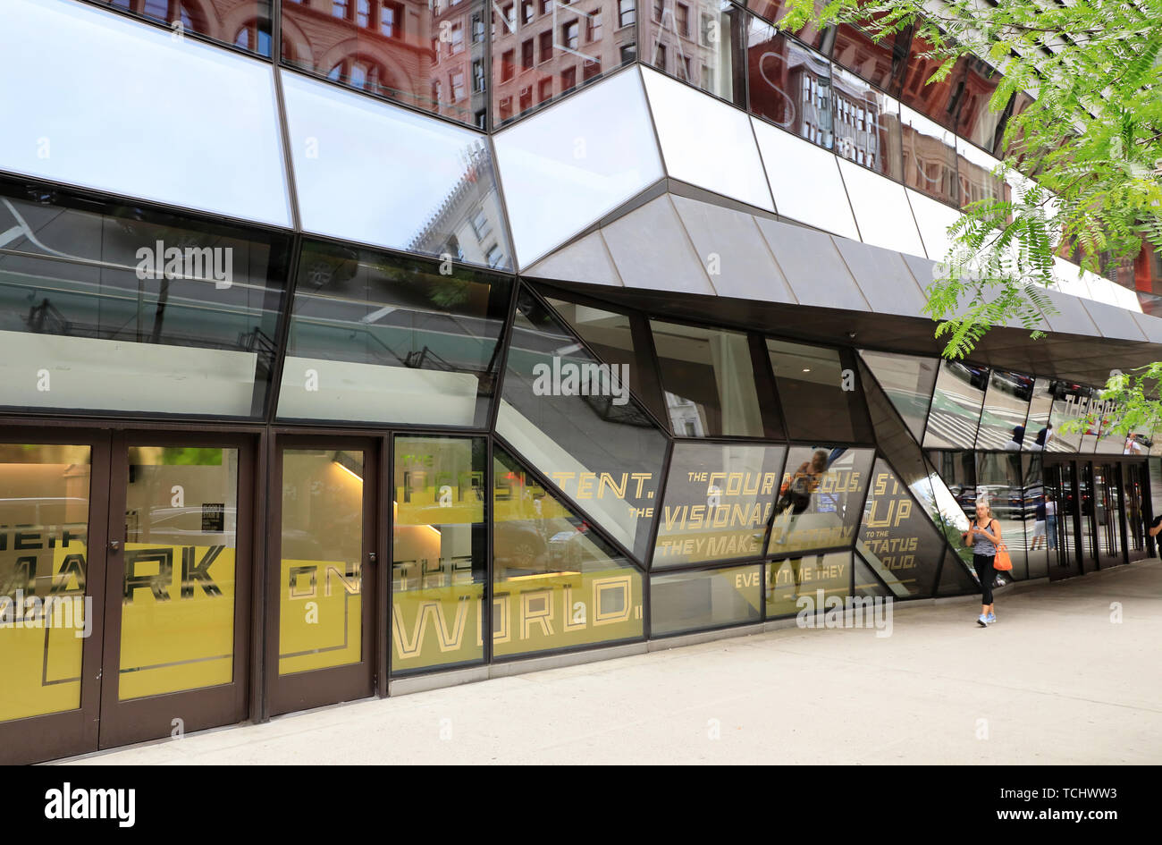 Außenansicht der Universität Zentrum der New School University. Manhattan, New York City, USA. Stockfoto
