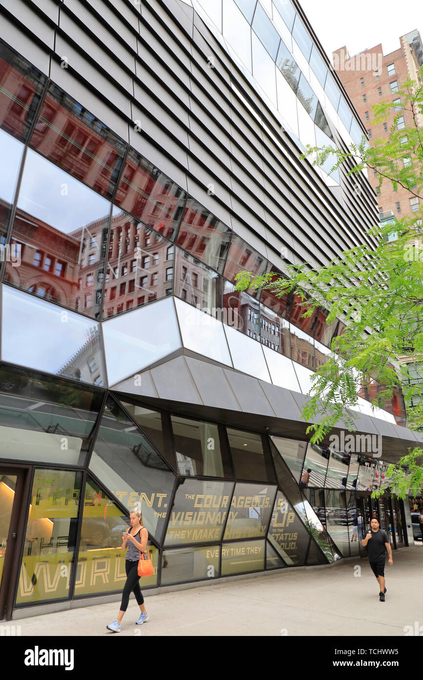 Außenansicht der Universität Zentrum der New School University. Manhattan, New York City, USA. Stockfoto