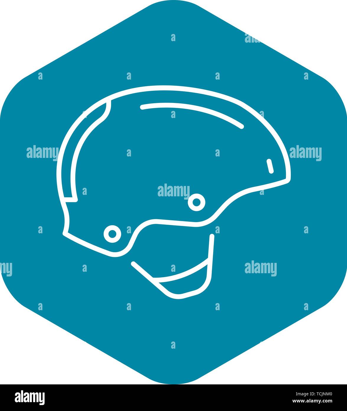 Schutz Helm Icon, outline Style Stock Vektor