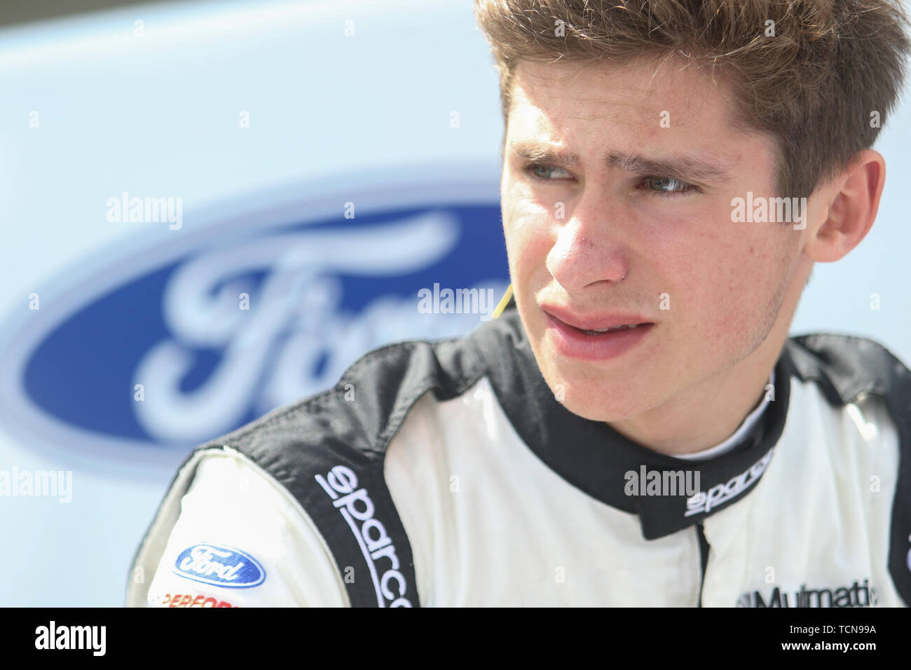 Silverstone, Großbritannien. 09 Juni, 2019. Multimatic Motorsport Europa Fahrer Seb Priaulx in der britischen GT Meisterschaft auf dem Silverstone Circuit, Silverstone, England am 9. Juni 2019. Foto von Jurek Biegus. Nur die redaktionelle Nutzung, eine Lizenz für die gewerbliche Nutzung erforderlich. Keine Verwendung in Wetten, Spiele oder einer einzelnen Verein/Liga/player Publikationen. Credit: UK Sport Pics Ltd/Alamy leben Nachrichten Stockfoto