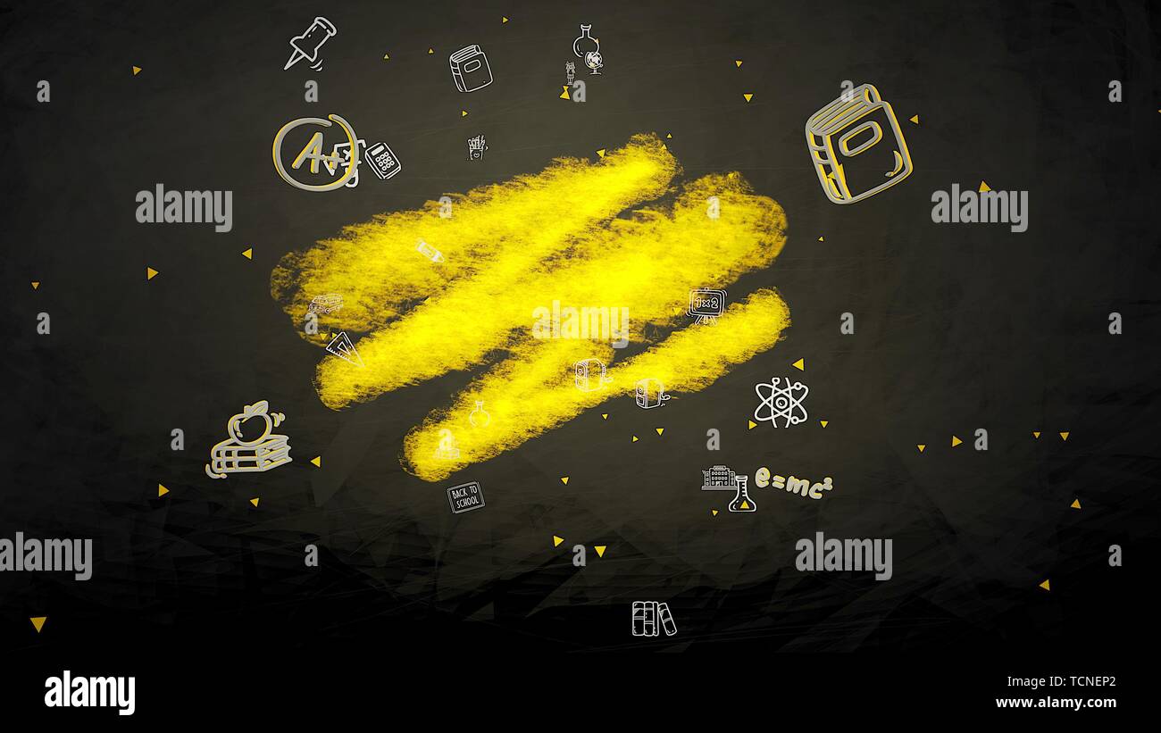 Nahaufnahme Der Schule Elemente Bildung Hintergrund - 