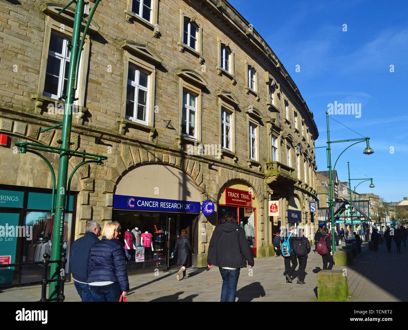 Buxton Stadtzentrum, Derbyshire, Großbritannien Stockfoto