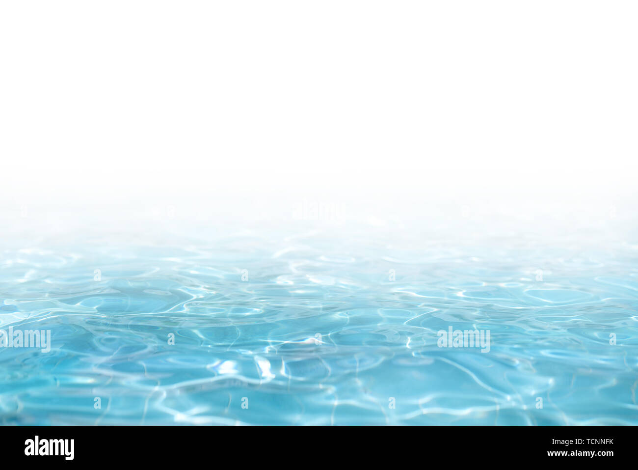 Blue Water Surface, abstrakten Hintergrund mit einem Textfeld. Stockfoto