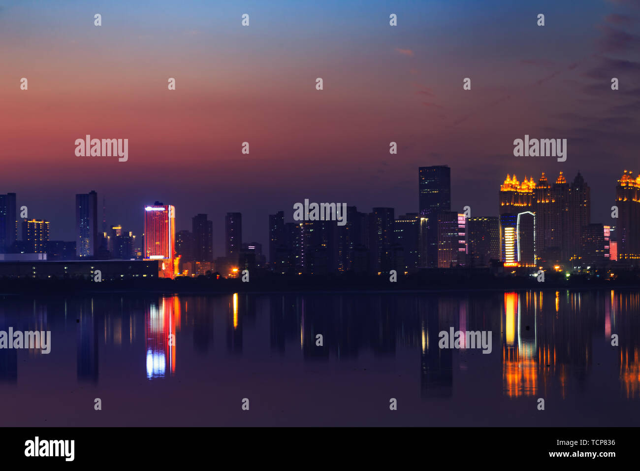 City Night Scene Stockfoto