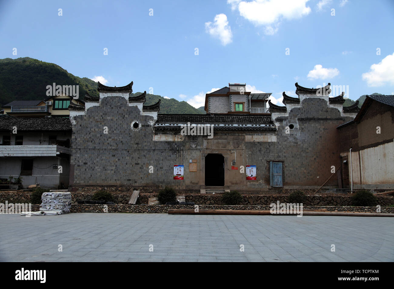 Lishui Laozhu Xintao Dorf Stockfoto