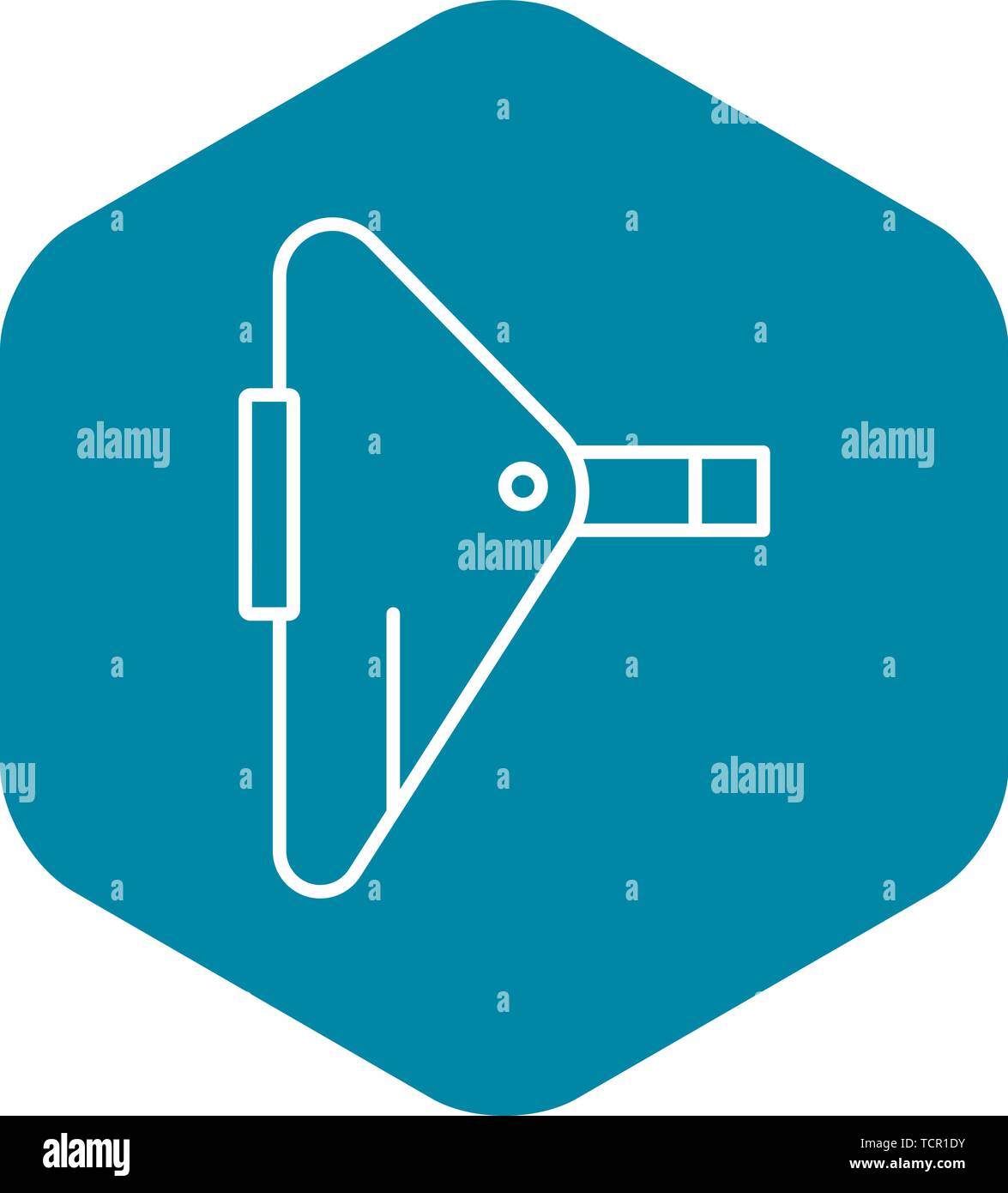 Punktschweißen Symbol, outline Style Alamy