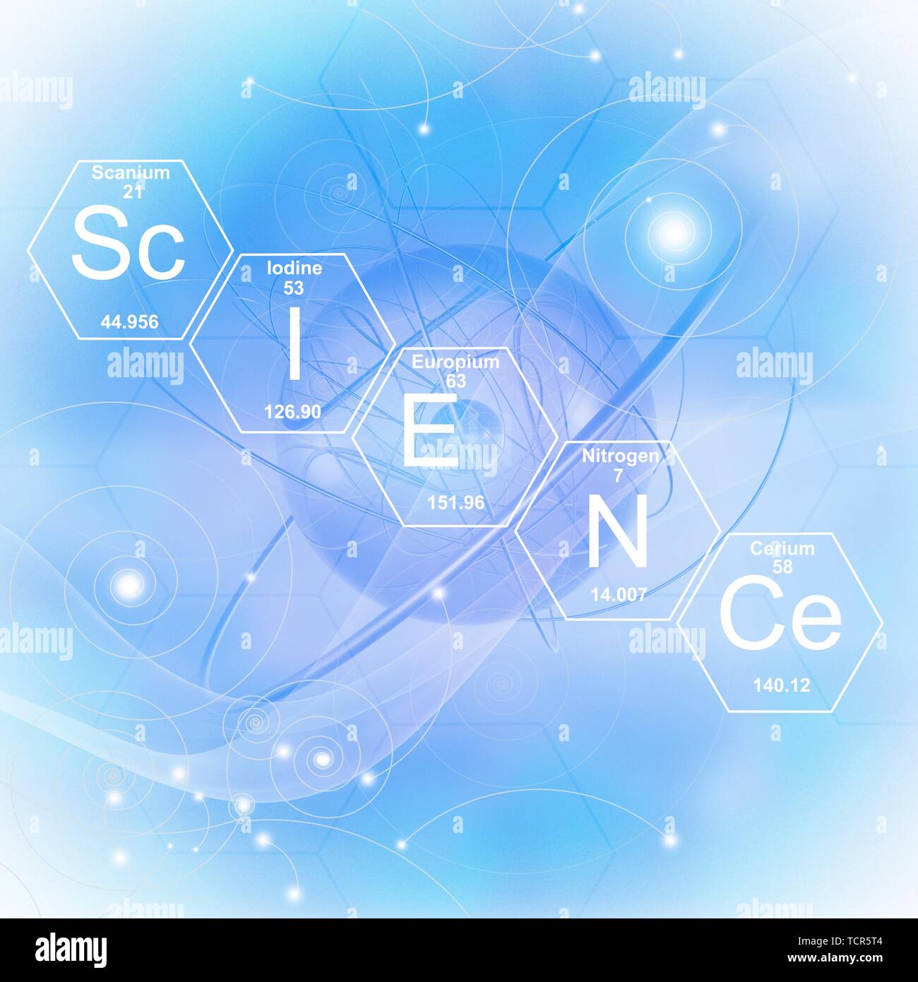 Atom und Leben, Abbildung Stockfoto