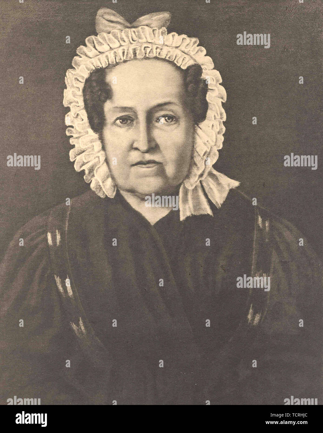 Ibsens Großmutter Hedevig Altenburg, geb. Paus (das Zeichen Hedvig in Die Wildente) Stockfoto