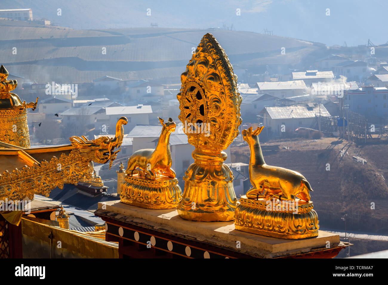 Shangri-La Songzanlin Temple (kleine Potala Palast) Stockfoto