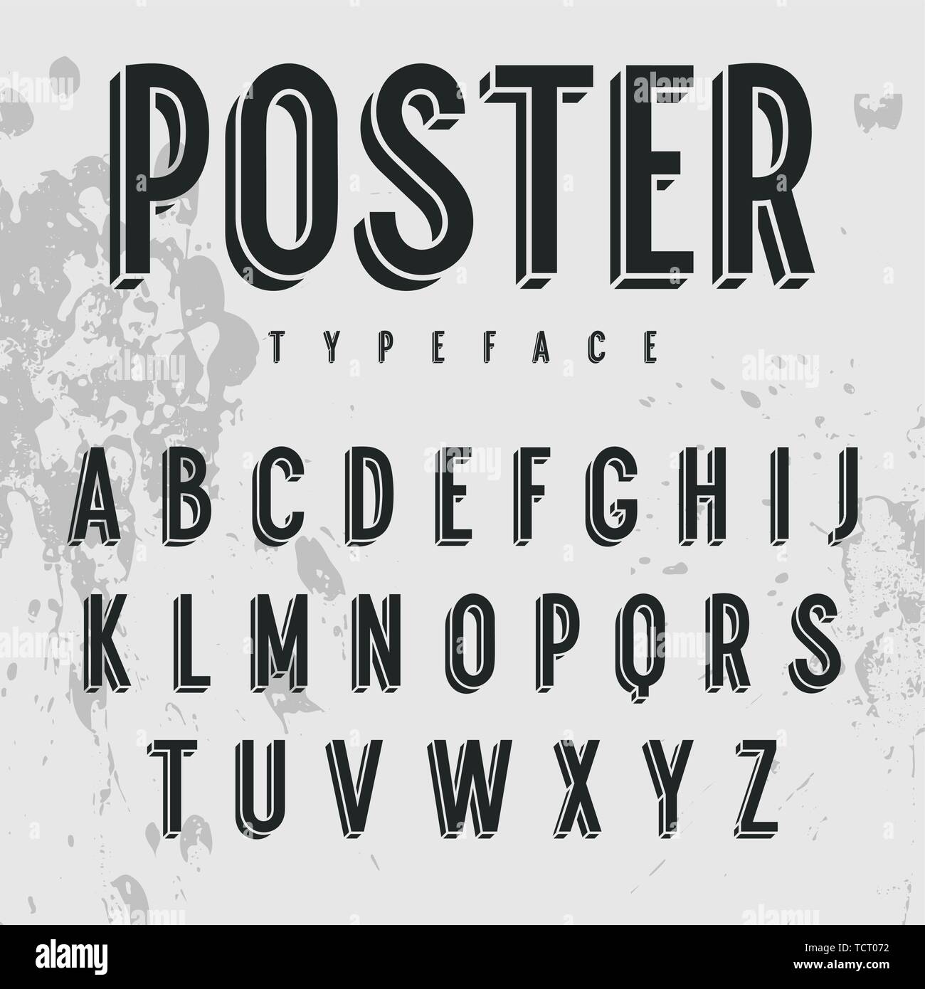 Schriftart retro Stock-Vektorgrafiken kaufen - Alamy