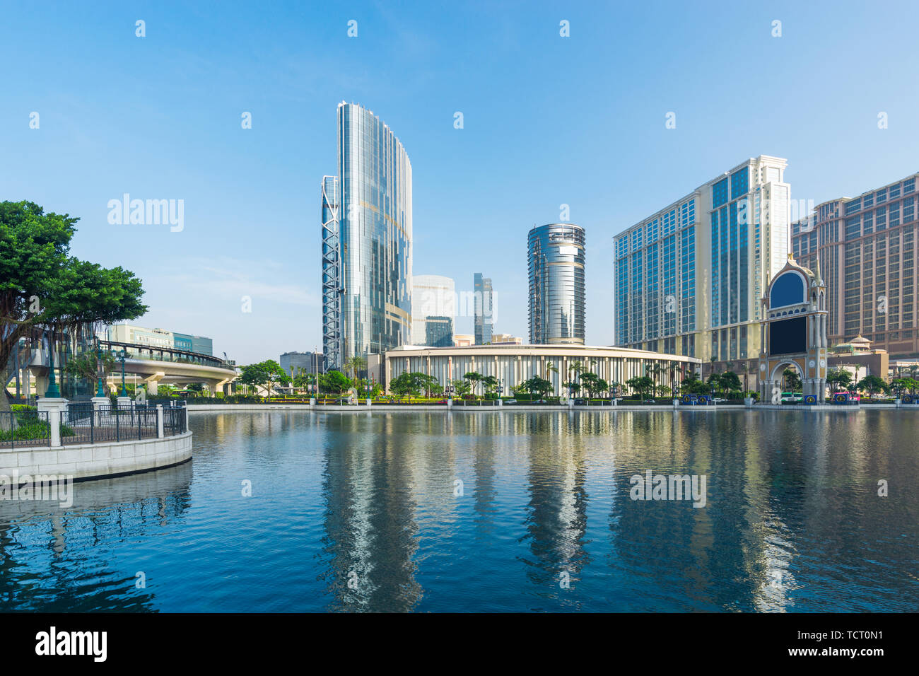 Macau unter dem blauen Himmel Stockfoto