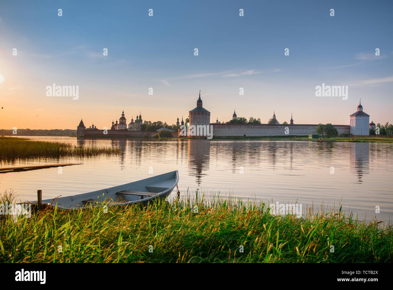 Blick auf das Kloster Kirillo-Belozersky Stockfoto
