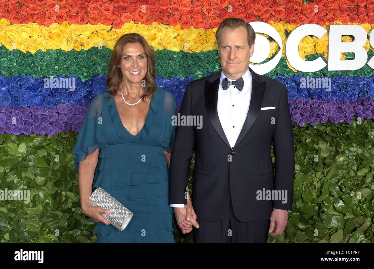 NEW YORK, NEW YORK - Juni 09: Kathleen Rosmarin Treado, Jeff Daniels der 73. jährlichen Tony Awards in der Radio City Music Hall am 09 Juni, 2019 in New York City besuchen. Foto: Jeremy Smith/imageSPACE/MediaPunch Stockfoto