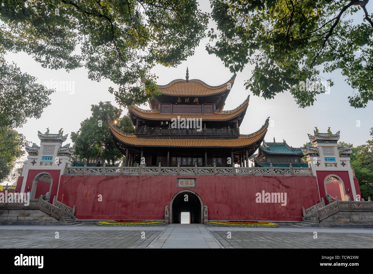Vier berühmte Bauwerke in Jiangnan, Yueyanglou, Provinz Hunan. Stockfoto