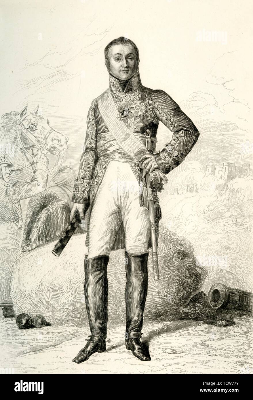 Nicolas Charles Oudinot, 1804, (1839). Schöpfer: François Pigeot. Stockfoto