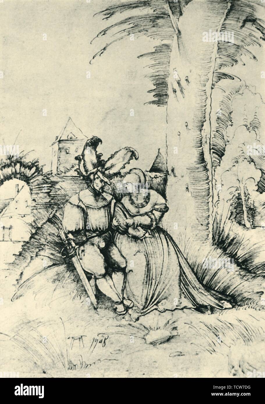 Liebhaber, 1508, (1943). Schöpfer: Albrecht Altdorfer. Stockfoto