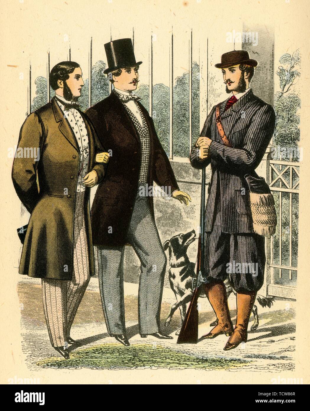 "Staatsanzeiger für Mode, 1861", 1943. Schöpfer: Unbekannt. Stockfoto