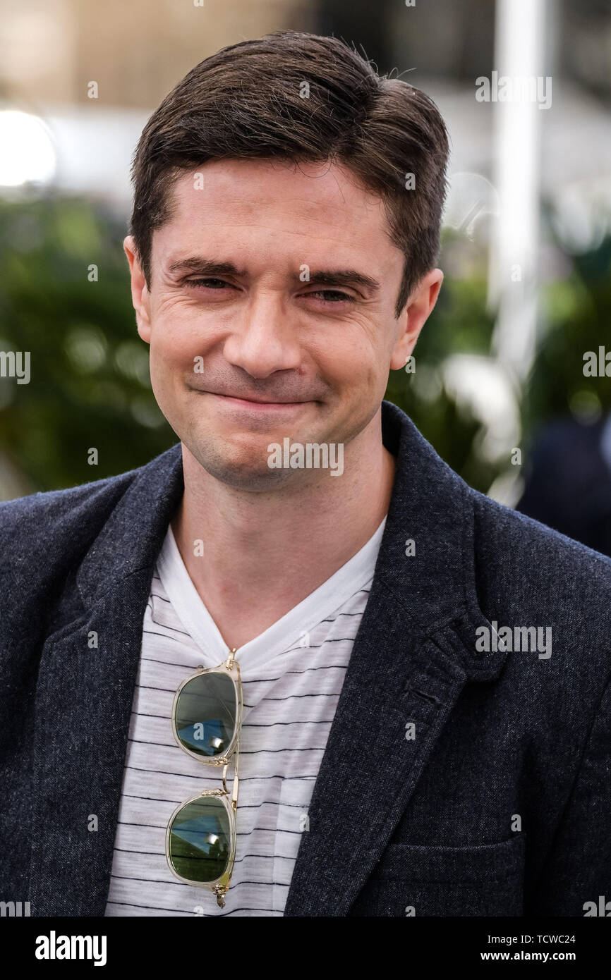 Schauspieler Topher Grace an der 'BlacKkKlansman' Fotoshooting am Dienstag, den 15. Mai 2018 im Rahmen des 71st Cannes Film Festival findet im Palais des Festivals, Cannes. Im Bild: Topher Grace, Christopher John Gnade. Stockfoto