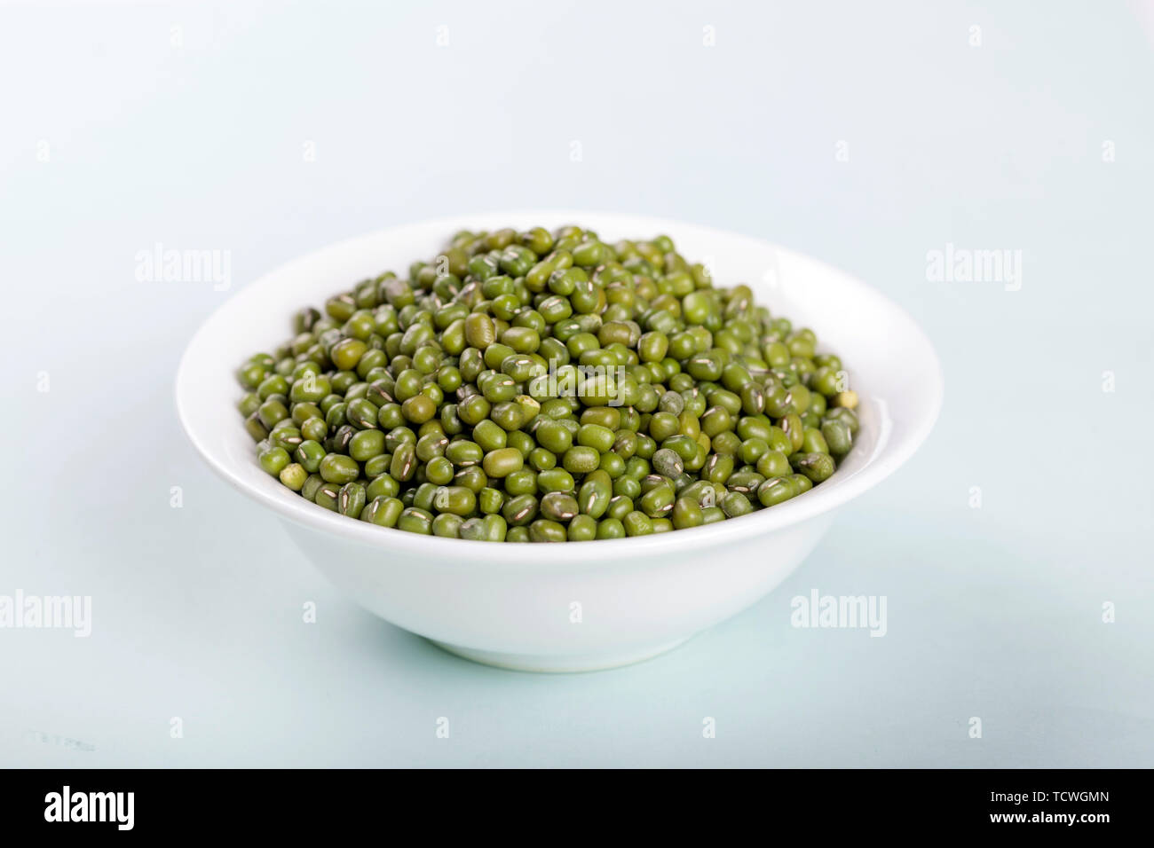 Grüne Bohnensuppe Stockfoto