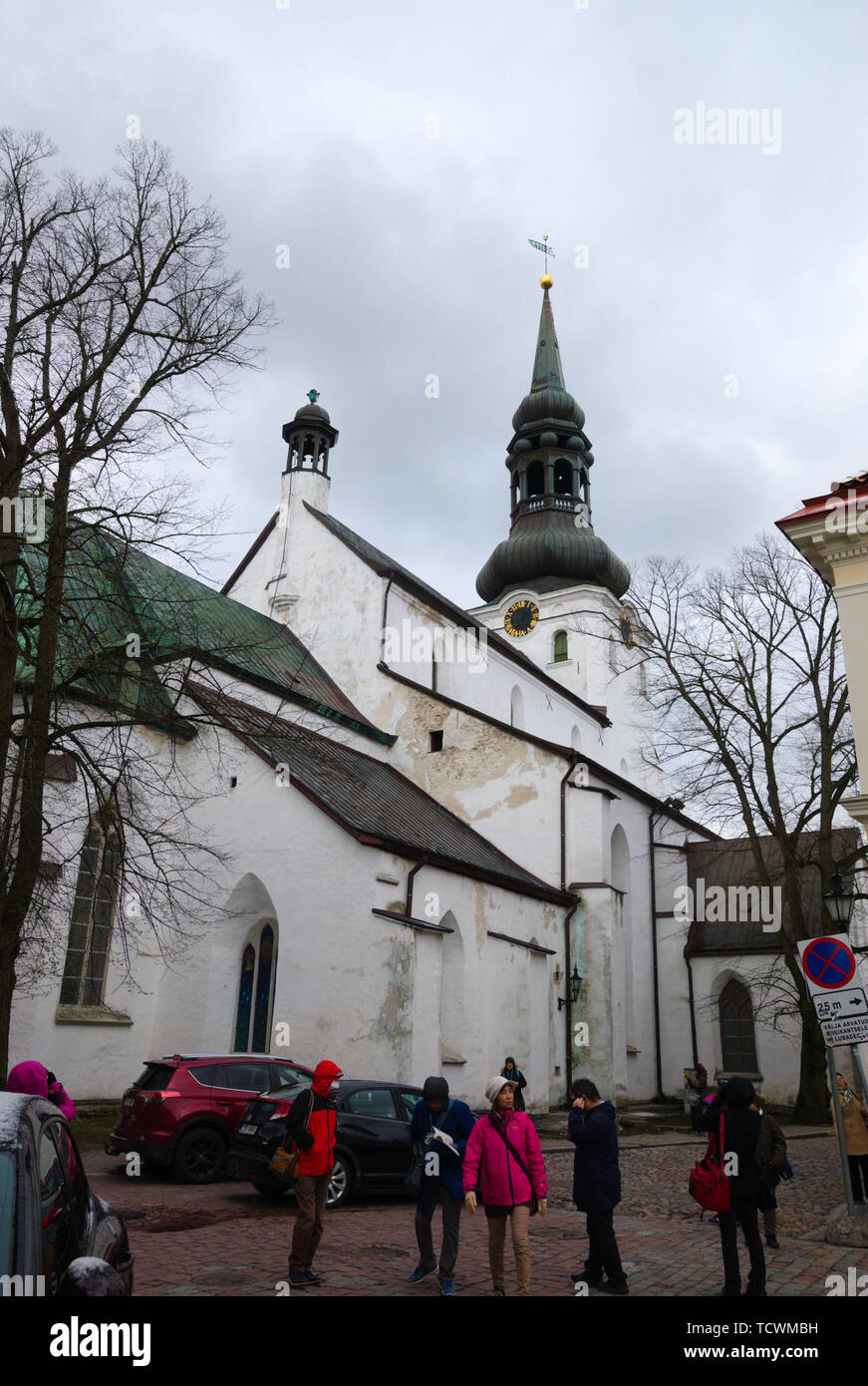Die Kathedrale der Heiligen Maria der Jungfrau in der „Altstadt“ von Tallinn, Estland Stockfoto