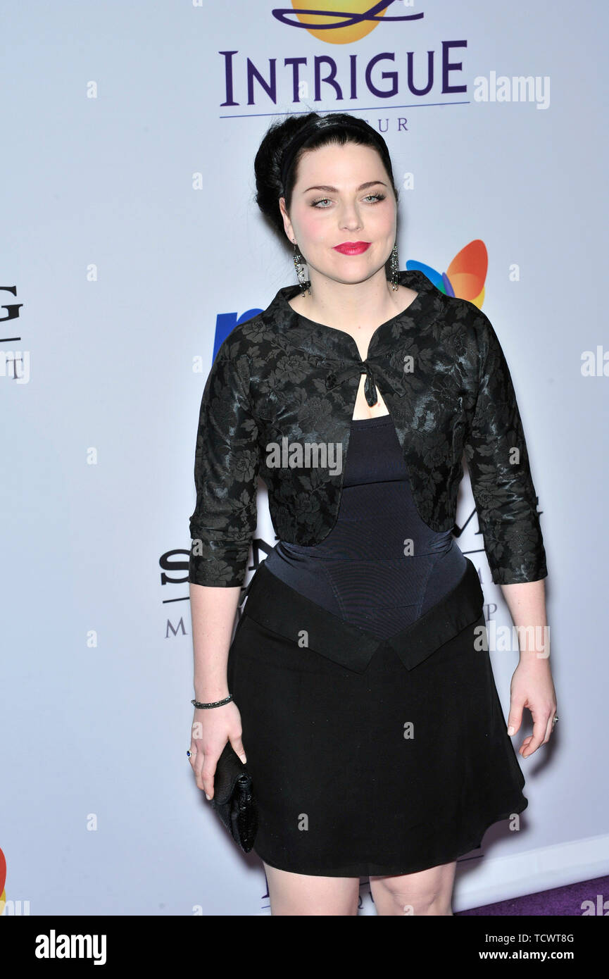 LOS ANGELES, Ca. Februar 09, 2008: Amy Lee von Evanescence an Musik Mogul Clive Davis' jährlicher pre-Grammy Party im Beverly Hilton Hotel. © 2008 Paul Smith/Featureflash Stockfoto