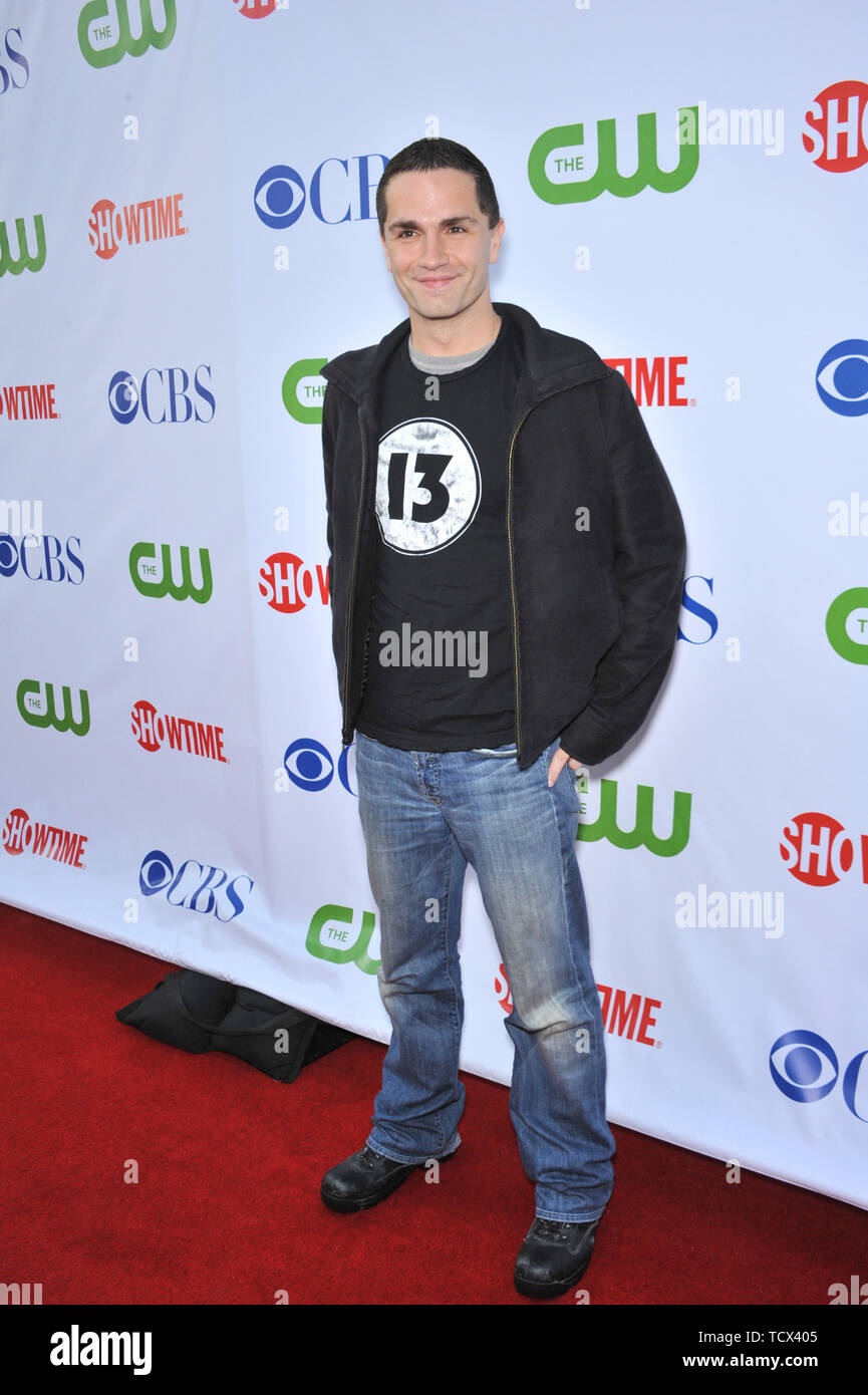 LOS ANGELES, Ca. Juli 19, 2008: Sam Witwer - Star des mallville' - an der CBS All-Star Sumer TCA Party in Hollywood. © 2008 Paul Smith/Featureflash Stockfoto