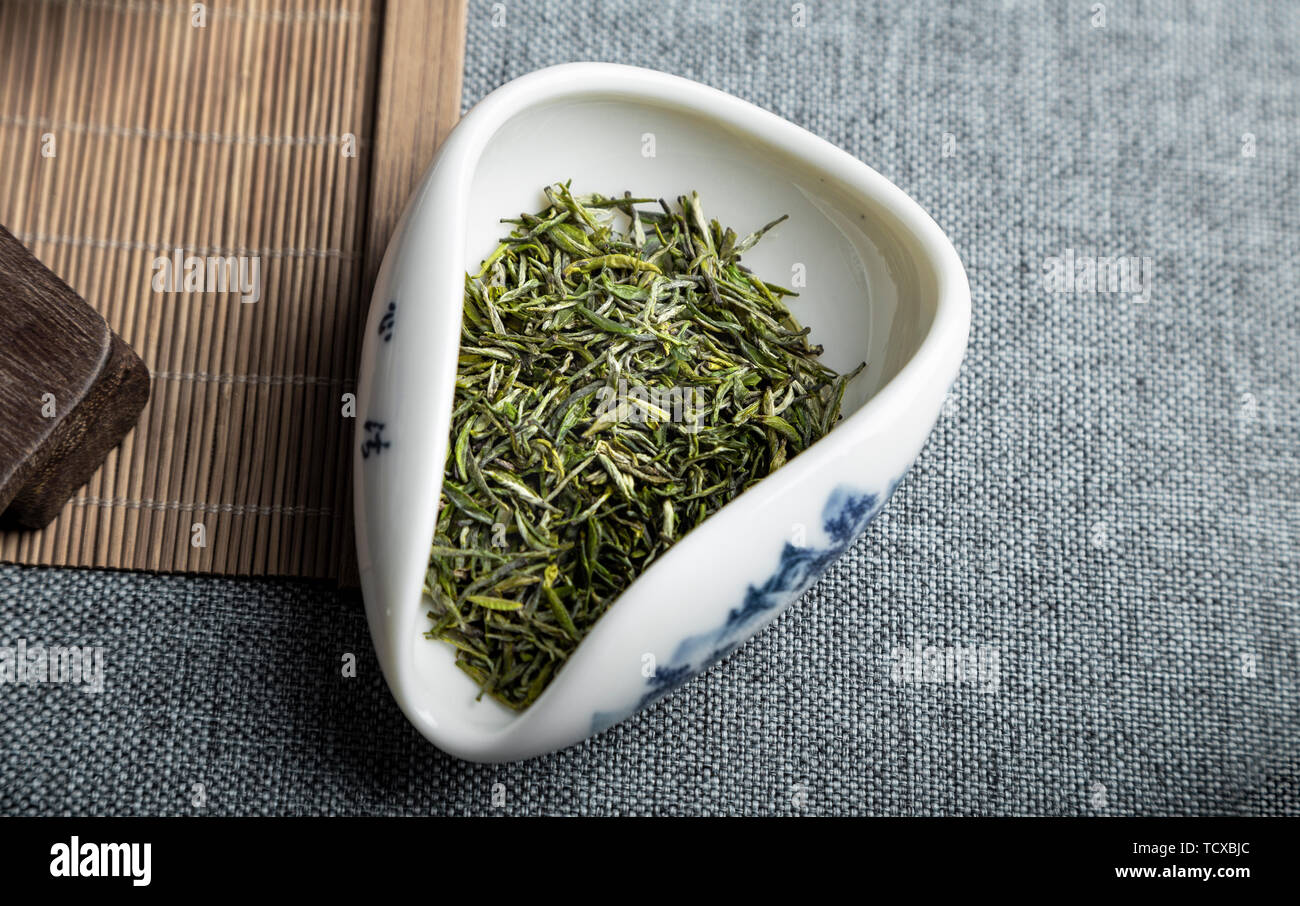 Spezielle hochwertige einzelne Knospe vor Mao Jian in Xinyang Stockfoto