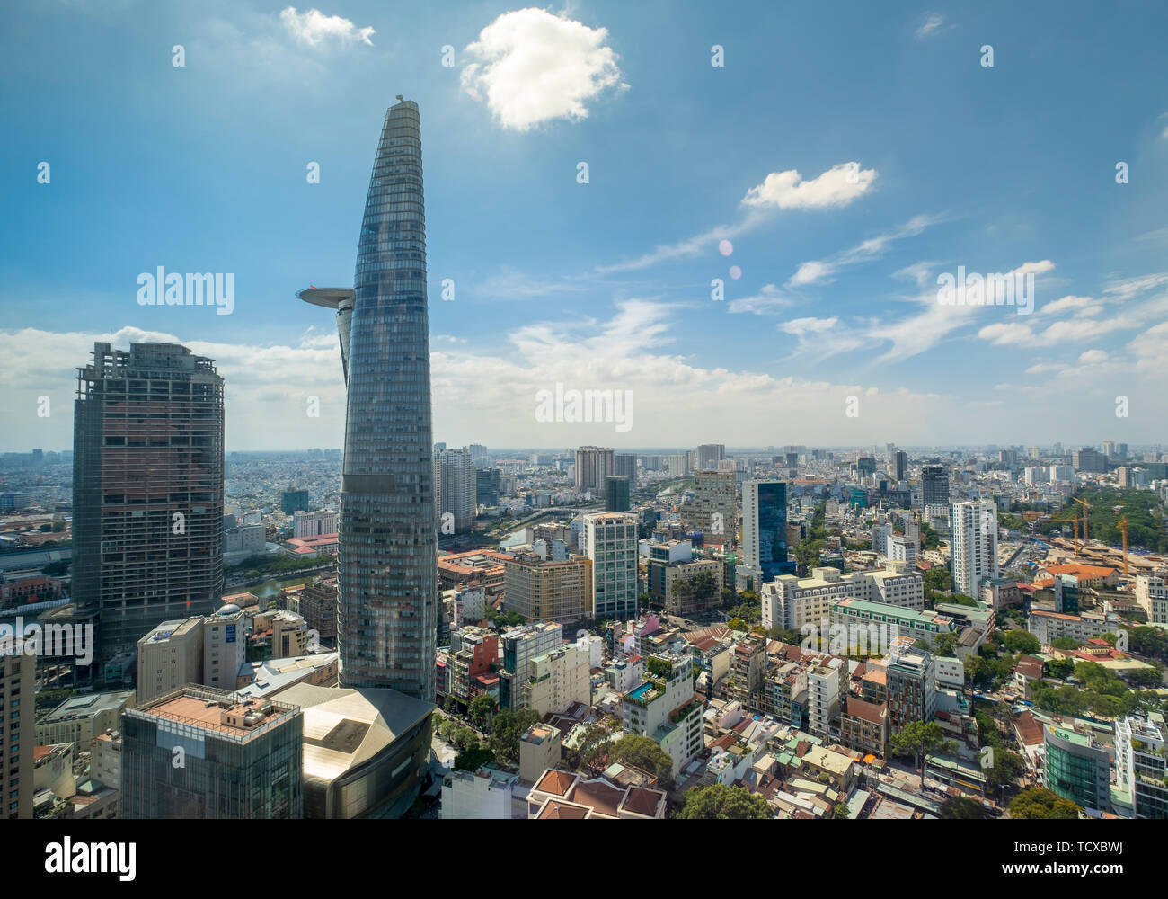 Blick auf die Skyline der Stadt, Ho Chi Minh City, Vietnam, Indochina, Stockfoto