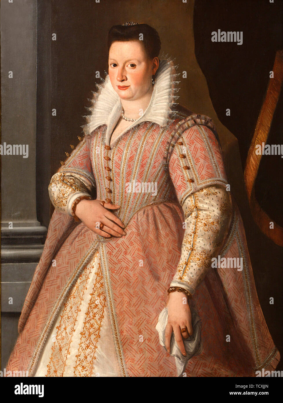 Portrait von Bianca Cappello (1548-1587), 16. Schöpfer: Santi Di Tito (1536-1603). Stockfoto