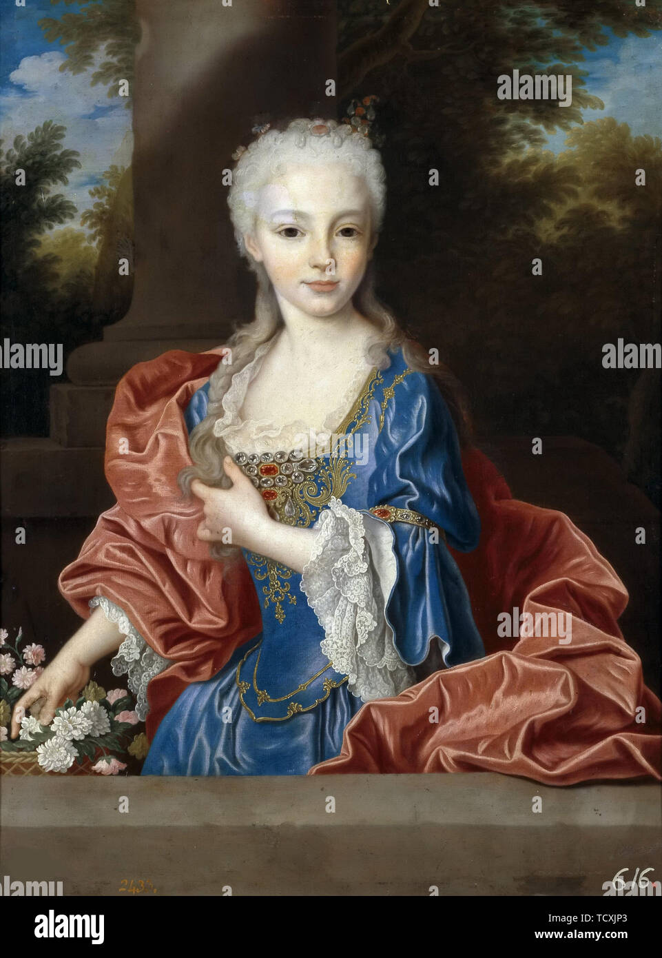 Mariana Victoria von Spanien (1718-1781), vor 1725. Schöpfer: Ranc, Jean (1674-1735). Stockfoto