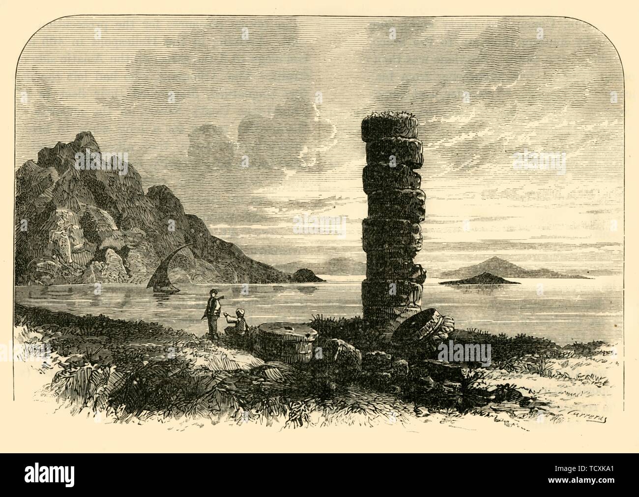 "An der Küste von Samos', 1890. Schöpfer: Unbekannt. Stockfoto