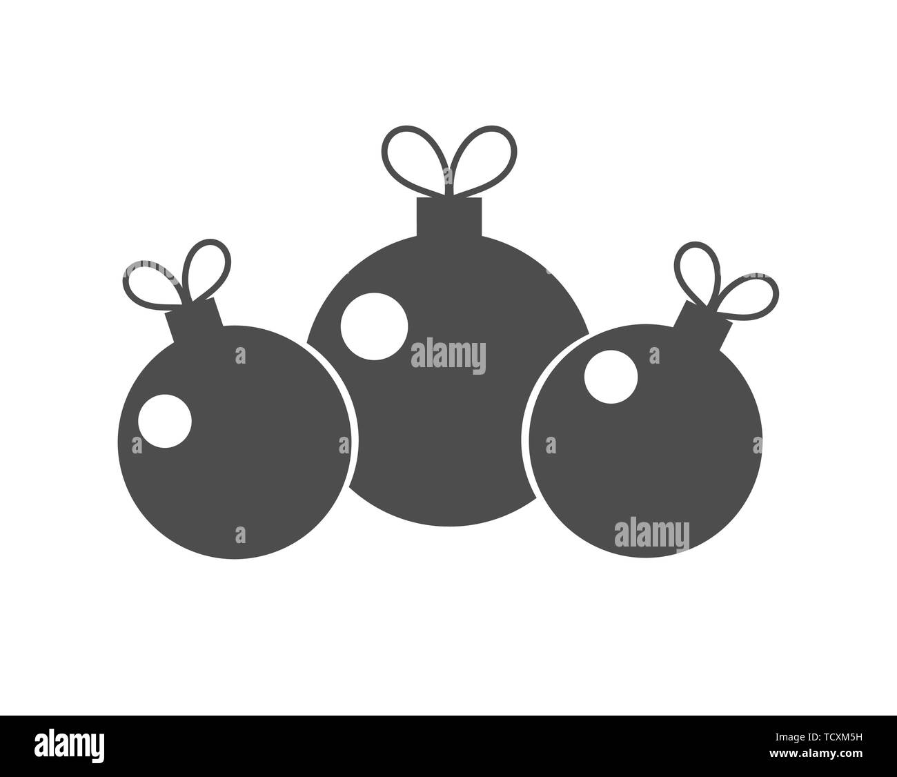 Weihnachtskugeln Symbol. Vector Illustration Stock Vektor