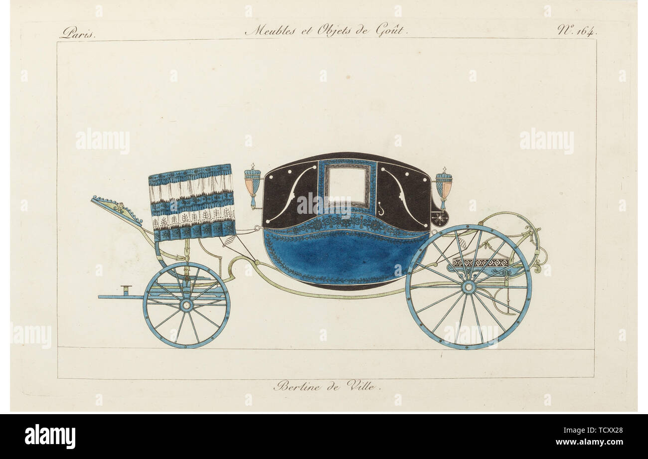 Berline de Ville, 1800. Schöpfer: La Mésangère, Pierre de (1761-1831). Stockfoto