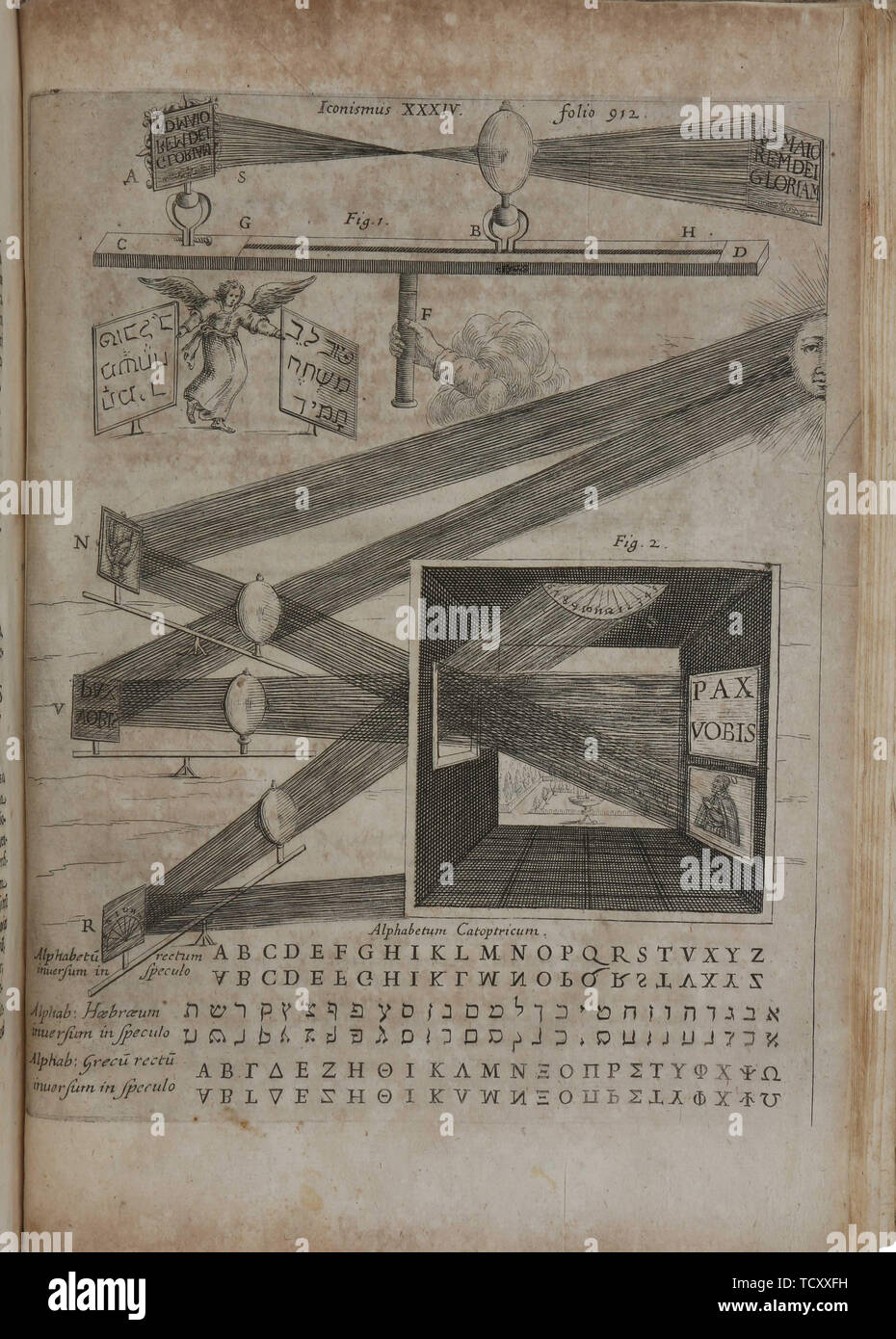 Ars magna Lucis et umbrae, 1646. Schöpfer: Kircher, Athanasius (1602-1680). Stockfoto