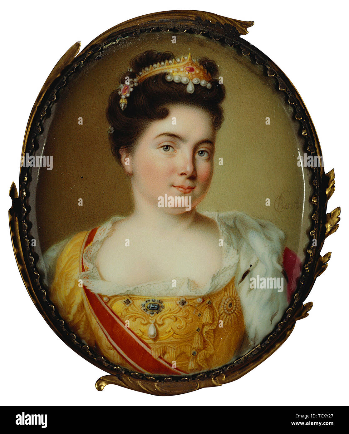 Porträt von Kaiserin Katharina I. (1684-1727), 1717. Schöpfer: Boit, Charles (1662-1727). Stockfoto