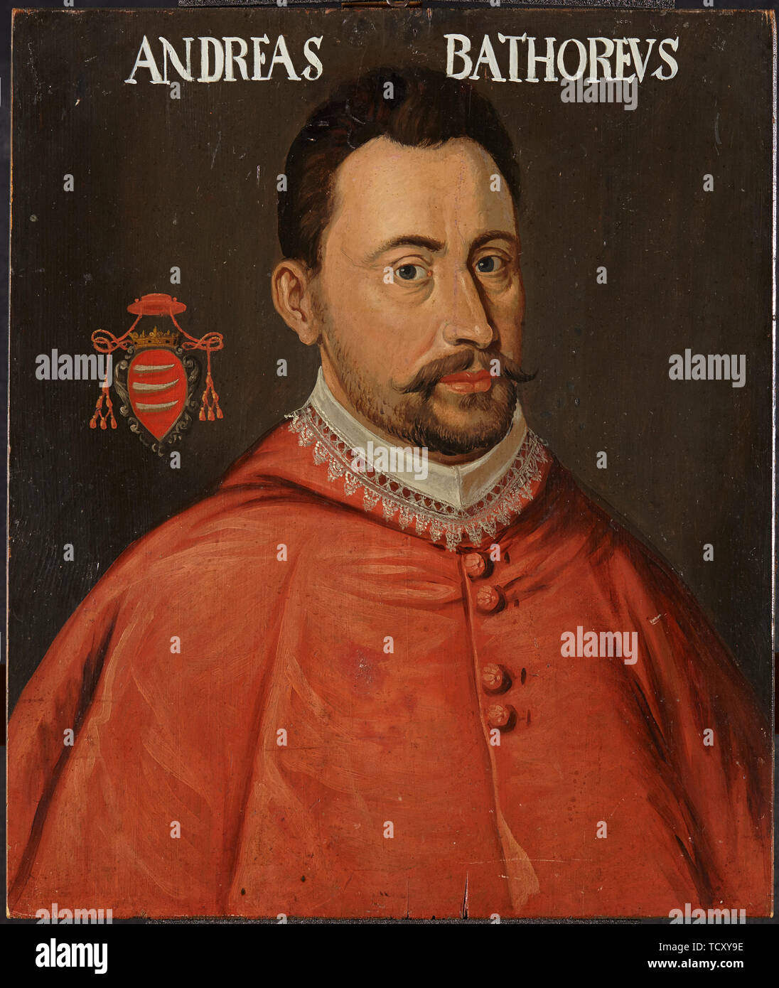 Porträt des Kardinal Andrew Bathory (1563-1599), ca 1690. Schöpfer: Anonym. Stockfoto