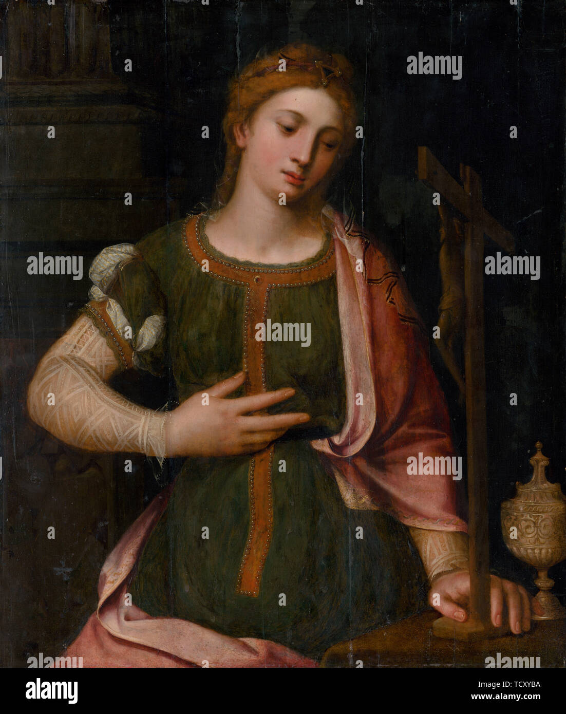 Der reuige Maria Magdalena, 1540. Schöpfer: Master in Antwerpen (aktive Ca. 1520). Stockfoto