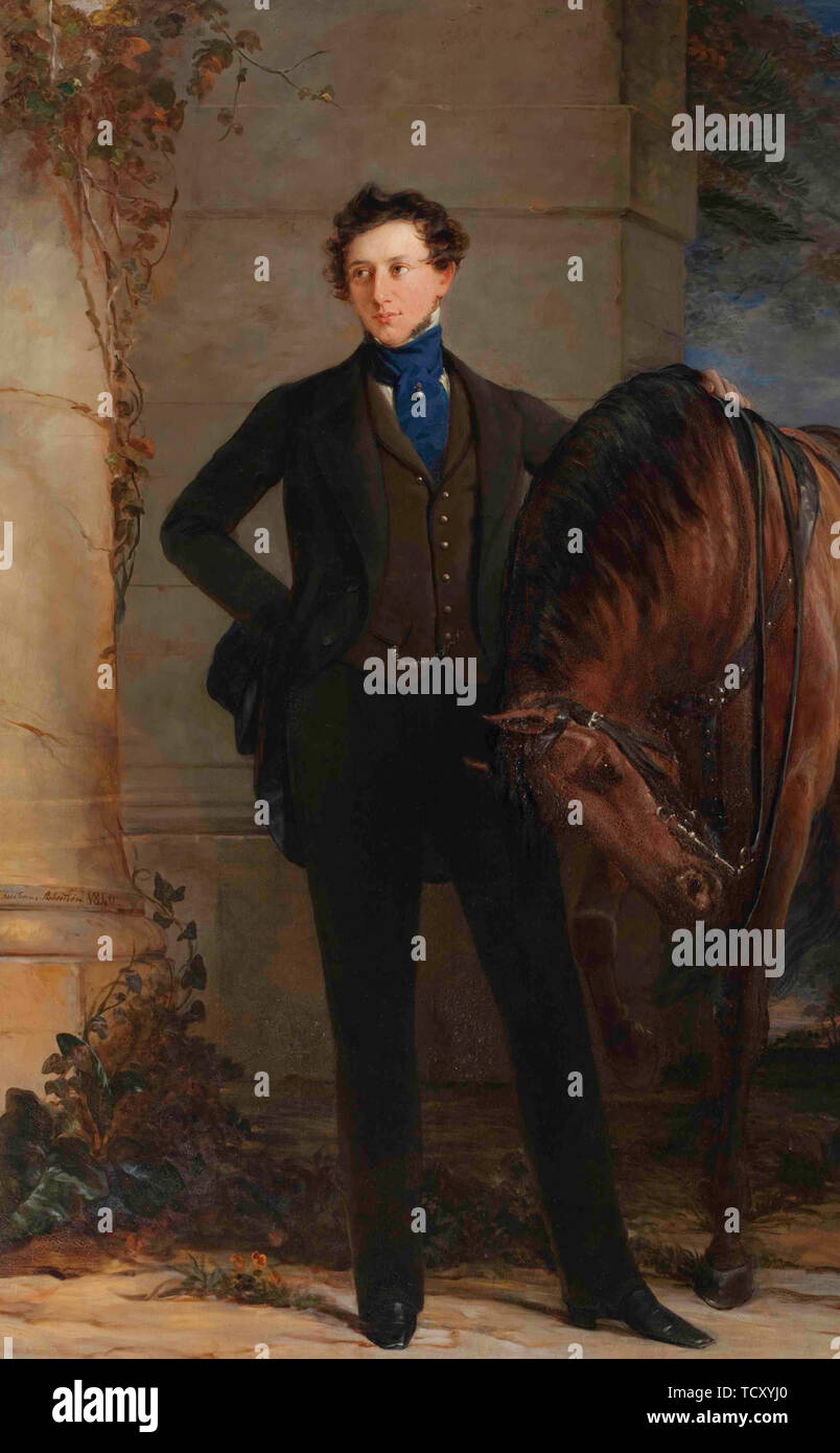 Portrait von Graf Wladimir Petrowitsch OrlovDavydov (18091882), 1840