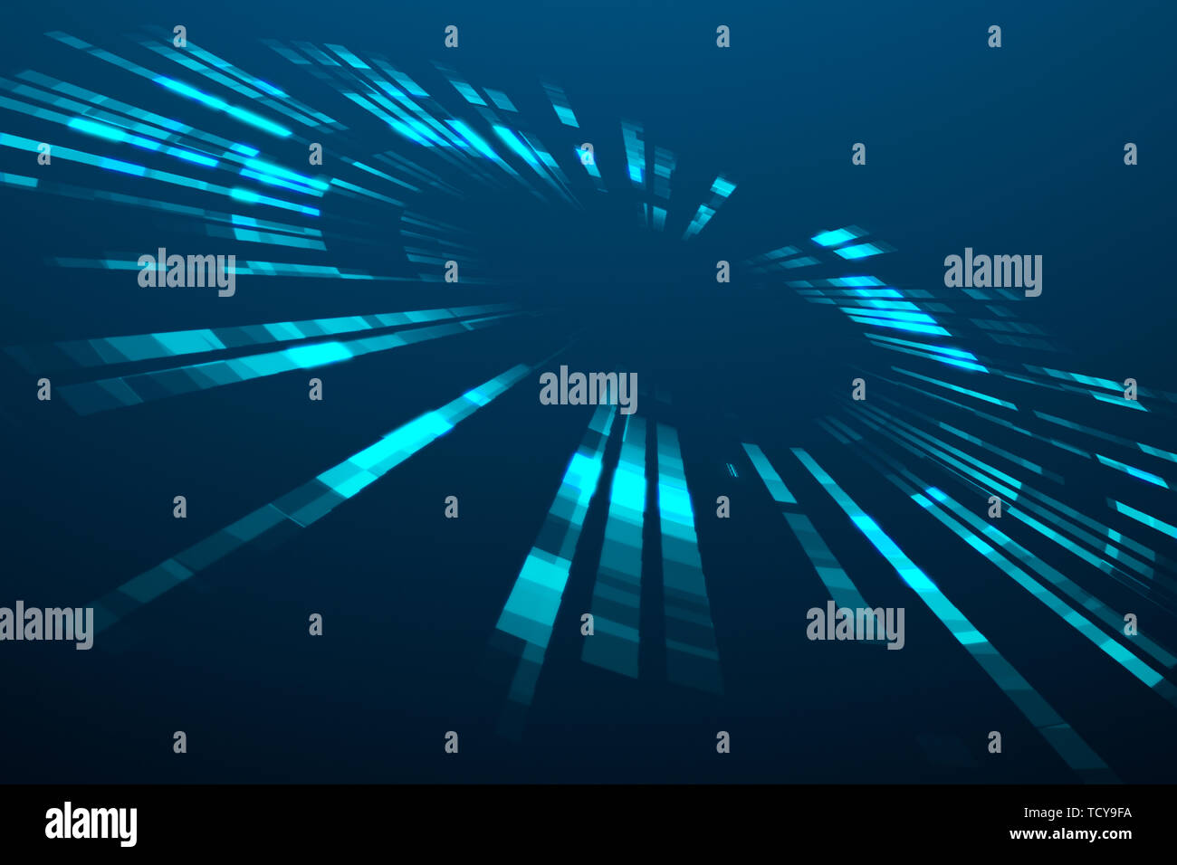 Blue Line Tech Sense Hintergrund Stockfoto