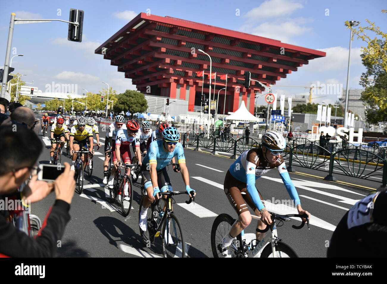 2018 Skoda Tour de France pro Kreis - Shanghai Station wieder in Shanghai am 17. November 2018 eröffnet, mit Bora-Hansgrohe Treiber Sagan gewinnt die Meisterschaft Stockfoto
