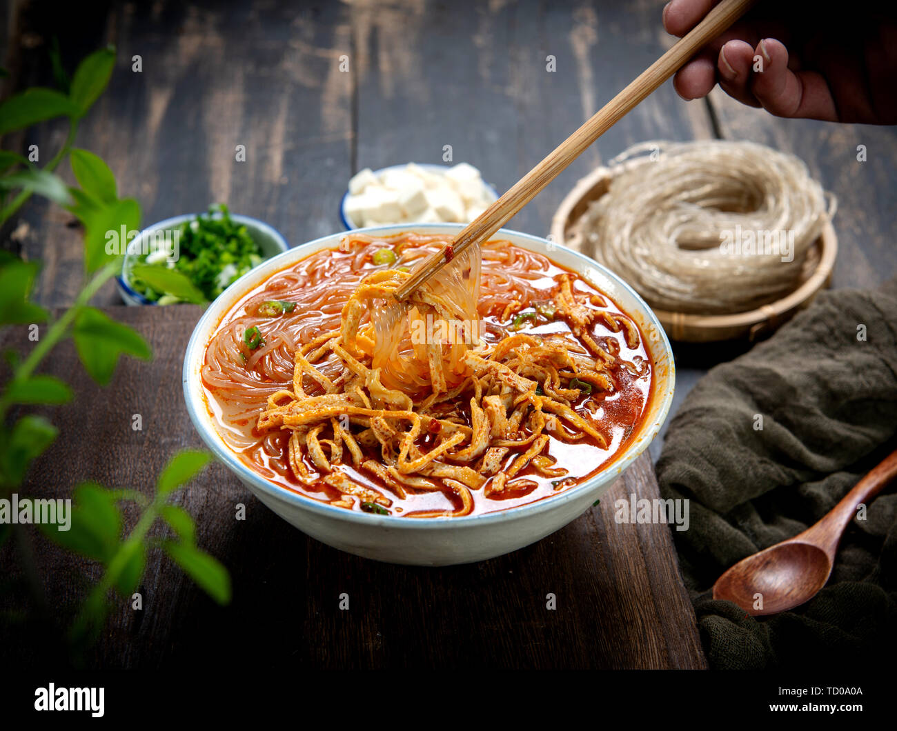 Henan snack Xianxian tofu Küche Stockfoto