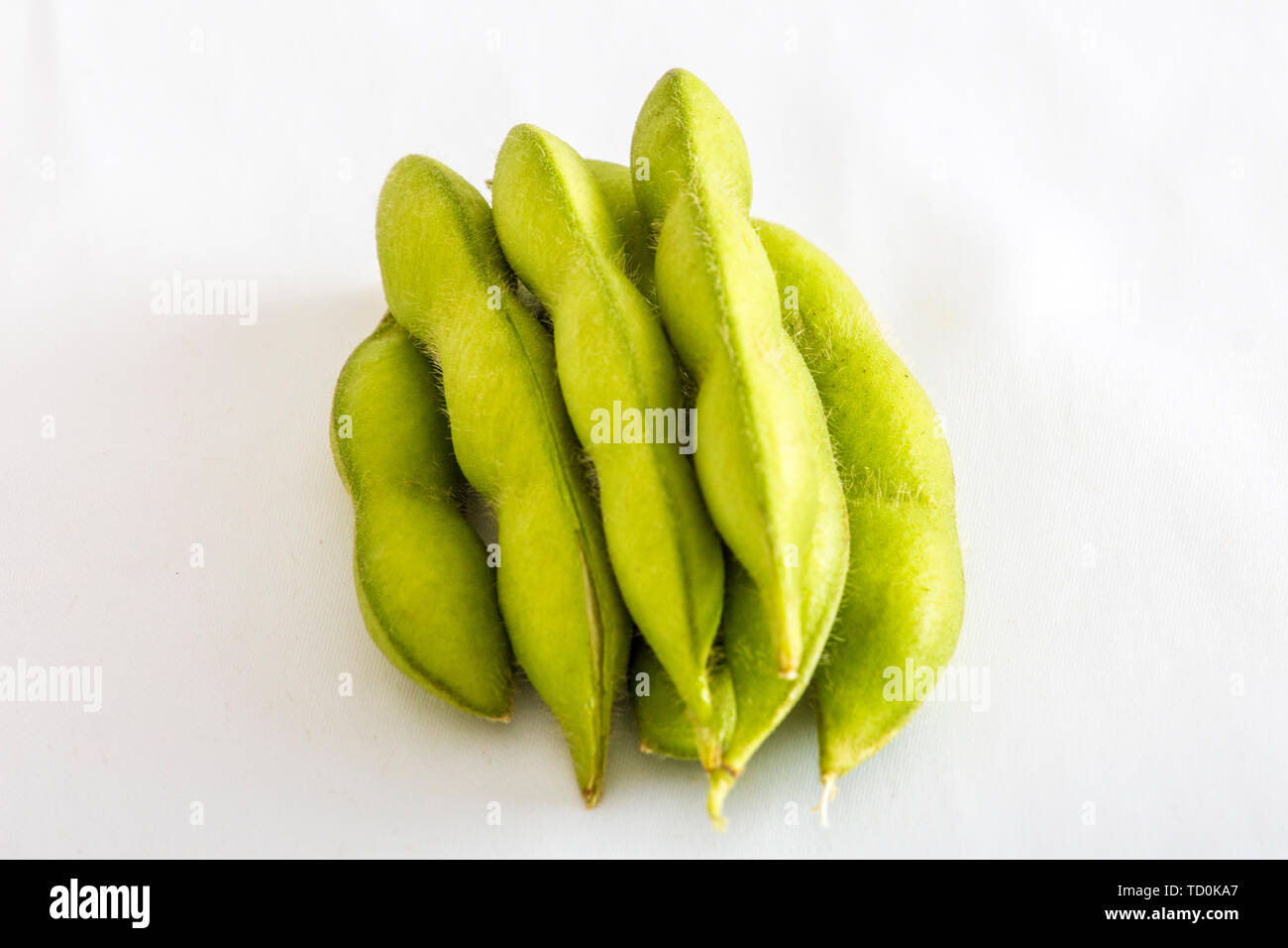 Frische Sojabohnen edamame Stockfoto